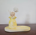 Yellow Marbled Vase with Reed Diffuser Set